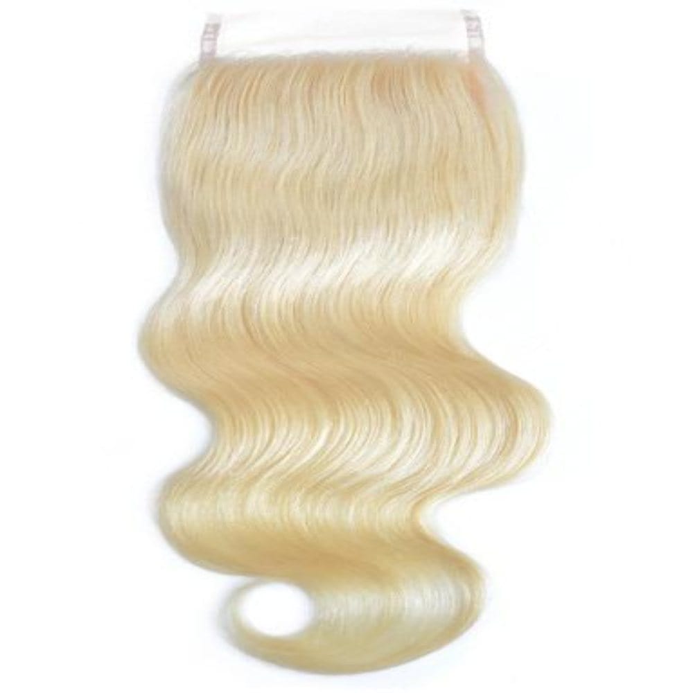 NochaStore 4x4 Body wave / 20in / T Part Body Wave Straight Blonde Lace Closure Human Hair
