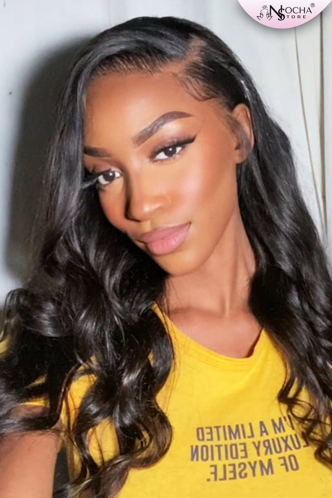 NochaStore Body Wave HD Lace Front Human Hair Wig