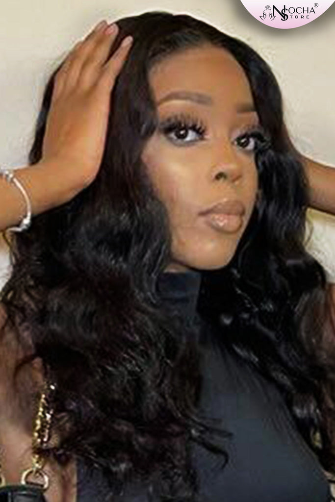 NochaStore HD Lace Front Wig Body  Wave Human Hair Wig