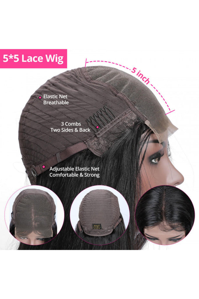 NochaStore Nocha HD Lace Closure Wigs Body Wave Lace Human Hair