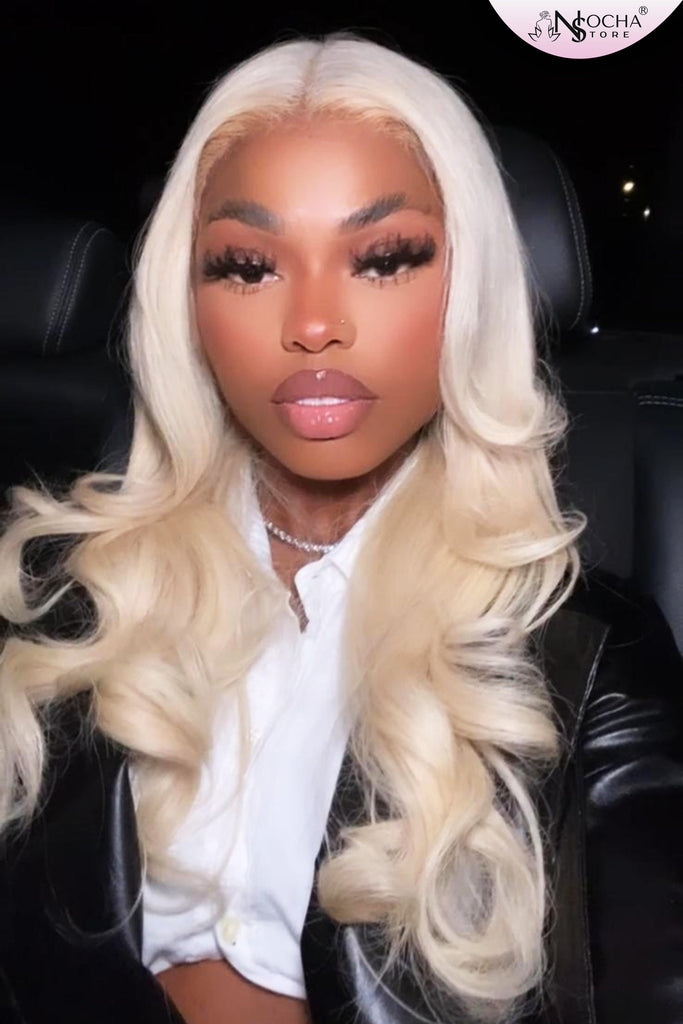 NochaStore Nocha HD Lace Front Closure #613 Blonde  Body Wave  Human Hair Wigs