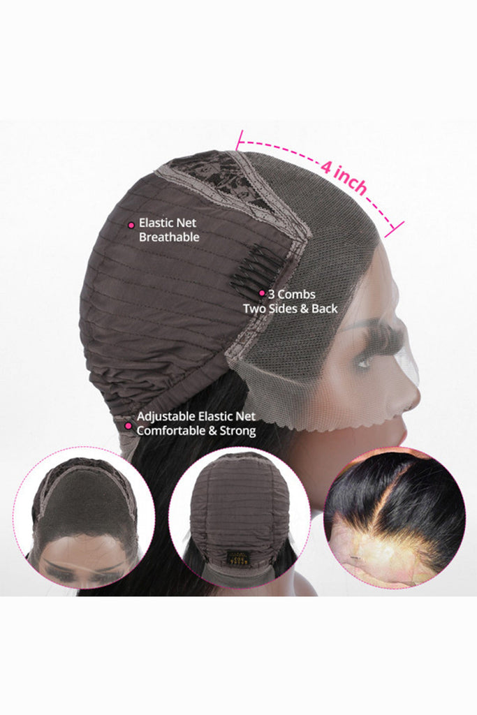 NochaStore Nocha HD Lace Front Closure Deep Wave Human Hair Wig