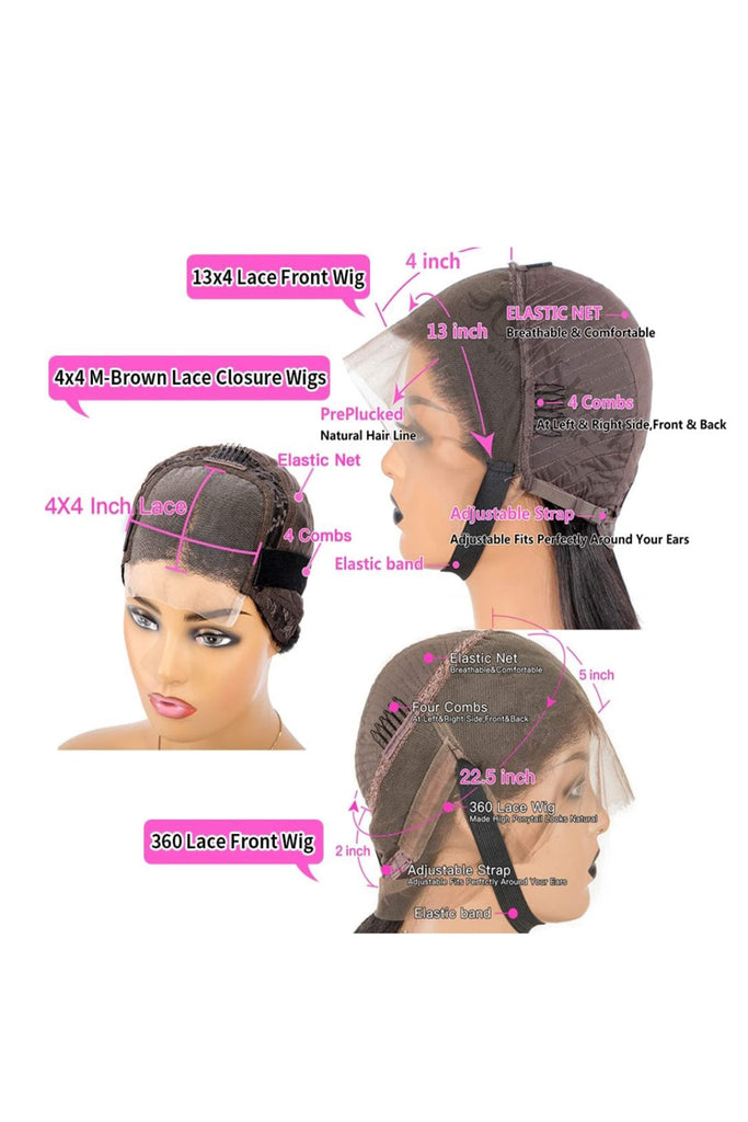 NochaStore Nocha Water Wave HD Lace Front Wigs Human Hair